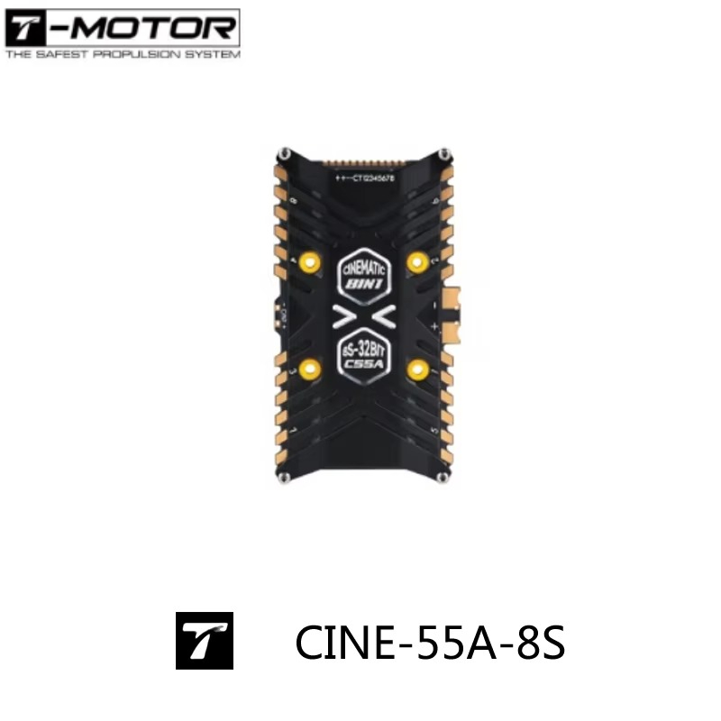 T-Motor F7 Pro Flight Controller - T-Motor CINE-55A-8S-BLHeli_32 8-IN-1 Professional Cinematic ESC